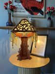Antik japansk-inspirerad bordslampa