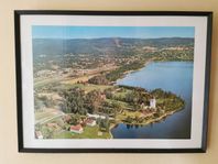 Tavla Flygfoto över Rättvik 70-tal - Sänkt pris!