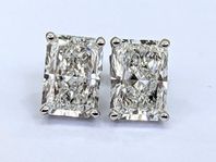 3,02ct VVS diamantörhängen i 18k vitguld