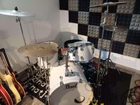 Pearl kit med Zultan cymbaler och dubbel Kick
