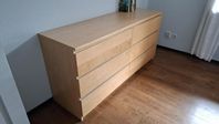 Malm byrå 160 x 78 cm.