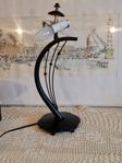 COTTEX BORDSLAMPA ART DECO STIL SVART SMIDE UTAN GLASSKÄRM