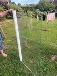 Duschvägg i glas till badkar. Fäste ingår