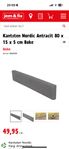 Kantsten 50 st Nordic Antracit 80 x 15 x 5 cm Boke