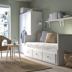 IKEA Hemnes säng +2 madrasser (extendible bed +2 mattresses