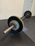 Eleiko skivstång & vikter (vintage / retro)
