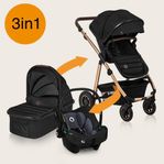Lionelo Amber 3in1 Kombivagn + Babyskydd och tillbehör
