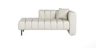 Soffa - Högervänd schäslong LANNILS Konstläder Off-white