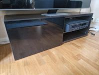 TV-bänk Ikea Bestå, svart med front i högglans