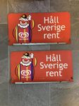 2 GB plåtskyltar