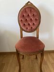 Stol - med rosa plyschtyg 