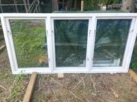 1 styck 2glasfönster 3 bågar fönster 200cm X 100cm hög