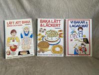 3 receptböcker av B Grenert & M Lilliér, i fint skick!