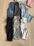 Jeans flicka 7st 134-140