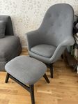 Armchair and footstool from IKEA