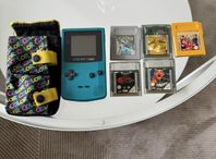 Gameboy color + Pokemon Silver + 4 spel och manualer