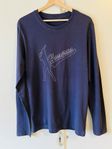 Långärmad T-shirt i blått 