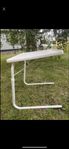 Campingbord vit höjbar 50-72cm hopfällbar ihopfällbar 