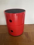 Kartell Componibili Classic (röd) - förvaring med 2 fack