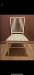 Vit antik vintage stol 91,5x49x42cm