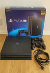PS4 Pro med 1TB SSD hårddisk felfritt