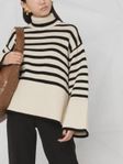 Toteme Signature stripe turtleneck stickad polo