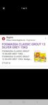 fogmassa silver grå