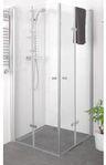 Vikbar duschörna 80x80x180