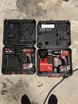 Milwaukee M18 skruvdragare, slagskruvdragare, 4x 5Ah batteri
