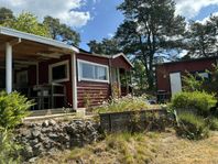 Mysiga stugor på Stora Grytsholmen i Söderläge.