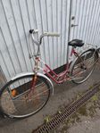 fin rosa damcykel 28 tum 3 växlad