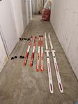 3st skidor + 2st pjäxor