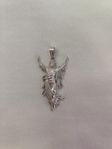 JESUS KRISTUS 925 STERLING SILVER HÄNGE IHÅLIGT