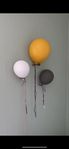 Dekoration till barnrum - ballong-lampa, keramik-ballong