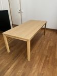 Matbord i ek 200x90 cm