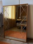 Stor retro spegel teak