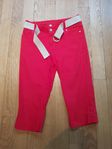 Kortare röda jeans stl 38