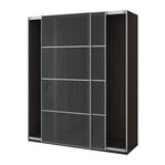 8 forstatglas till ram för skjutdörr, spegelglas, 75x201 c