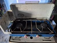 Äldre campingkök Sievert 926 med väska, manual, mm.