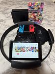 Nintendo Switch med Ring Fit Adventure + Mario Kart 8 Deluxe