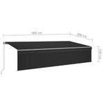 Manuell markis 6x3 m