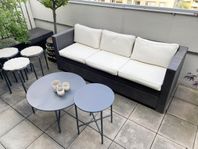 Trädgårdsmöbler soffa mm