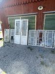 Glasveranda med pardörrar