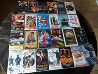 Original VHS filmer 25 styck till samlaren/nostalgi /retro