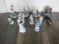 Olika figuriner, arvegods.