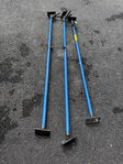 Takstöttor 3 st justerbara max 2.9m 45kg