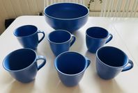 Retro Vintage Höganäs keramik kaffekopp kaffemugg  skål 