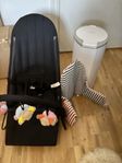 babysitter och blöjpapperskorg