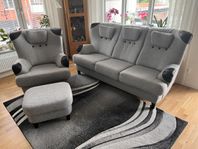 soffa,fåtölj och fotpall från MIO