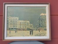 Reproduktion av Maurice Utrillo, Gata i Paris